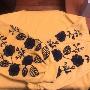 Golden Yellow Big Sleeves Sweater